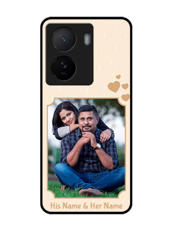 Custom iQOO Z7 5G Custom Metal Phone Case - With Confetti Love Design