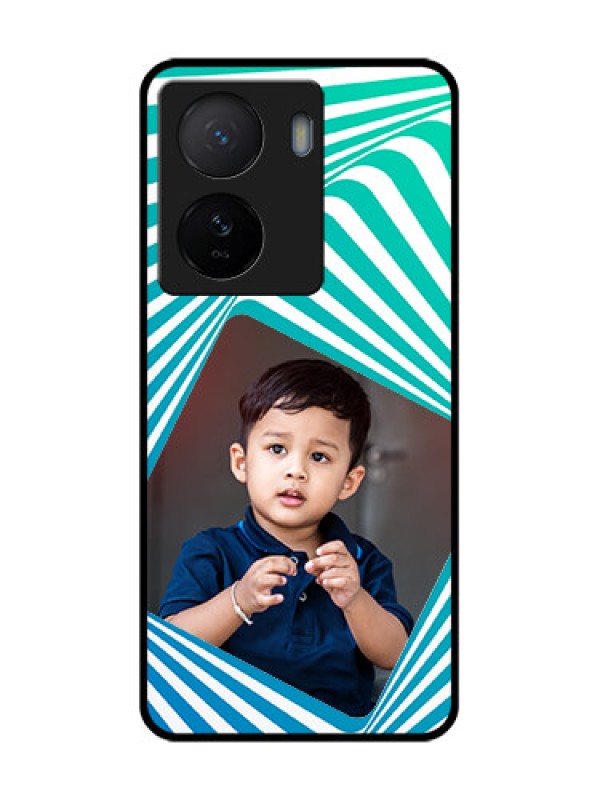 Custom iQOO Z7 5G Custom Metal Phone Case - Abstract Spiral Design