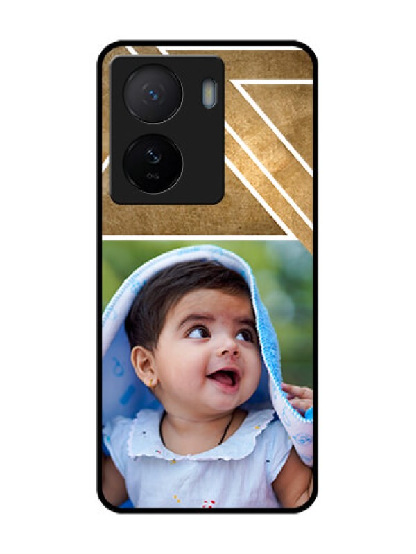 Custom iQOO Z7 5G Custom Metal Phone Case - Gradient Abstract Texture Design