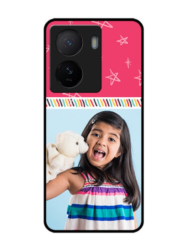 Custom iQOO Z7 5G Custom Metal Phone Case - Line Art Design