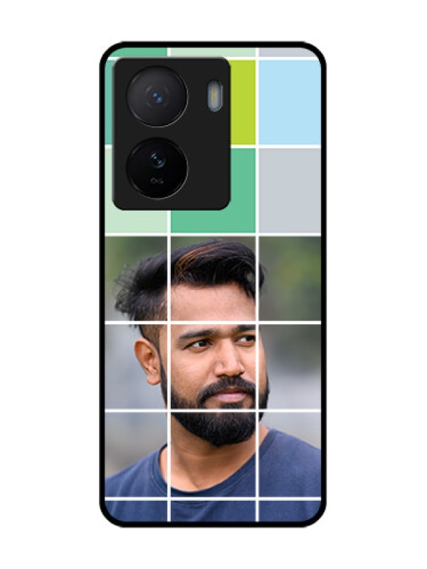 Custom iQOO Z7 5G Custom Metal Phone Case - With White Box Pattern