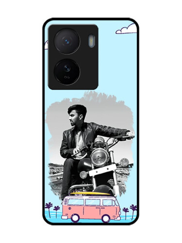 Custom iQOO Z7 5G Custom Metal Phone Case - Travel and Adventure Design