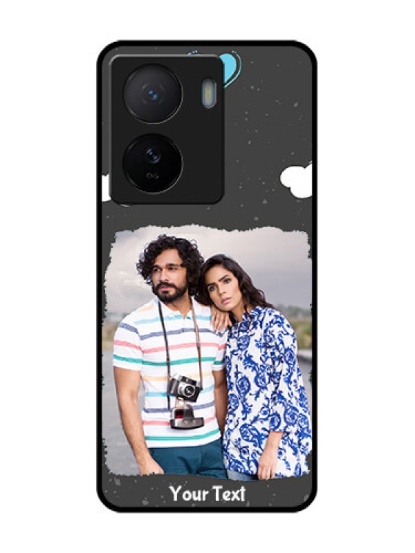 Custom iQOO Z7 5G Custom Metal Phone Case - Splashes With Love Doodles Design