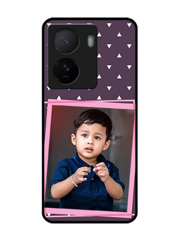 Custom iQOO Z7 5G Custom Metal Phone Case - Triangle Pattern Dotted Design