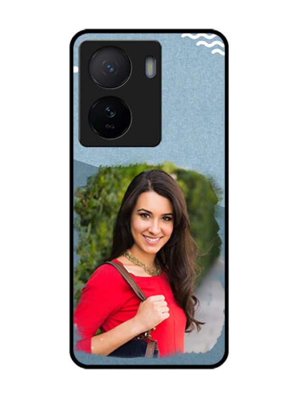 Custom iQOO Z7 5G Custom Metal Phone Case - Grunge Line Art Design