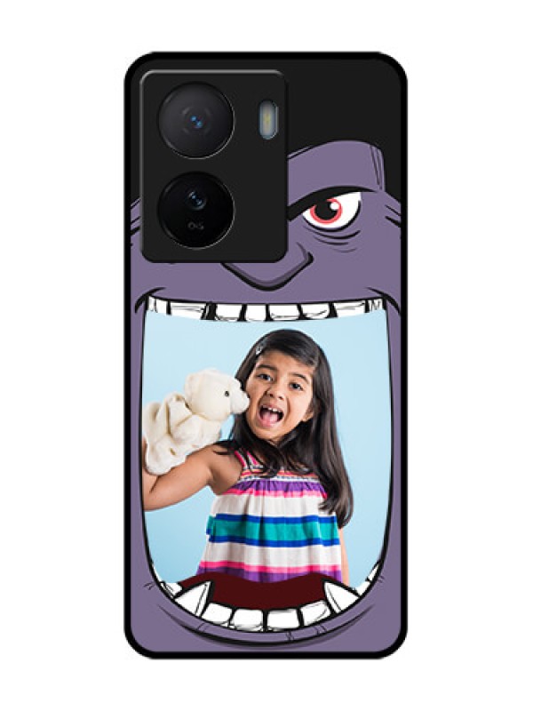Custom iQOO Z7 5G Custom Metal Phone Case - Angry Monster Design