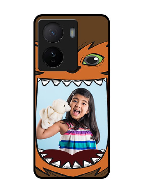 Custom iQOO Z7 5G Custom Metal Phone Case - Owl Monster Back Case Design