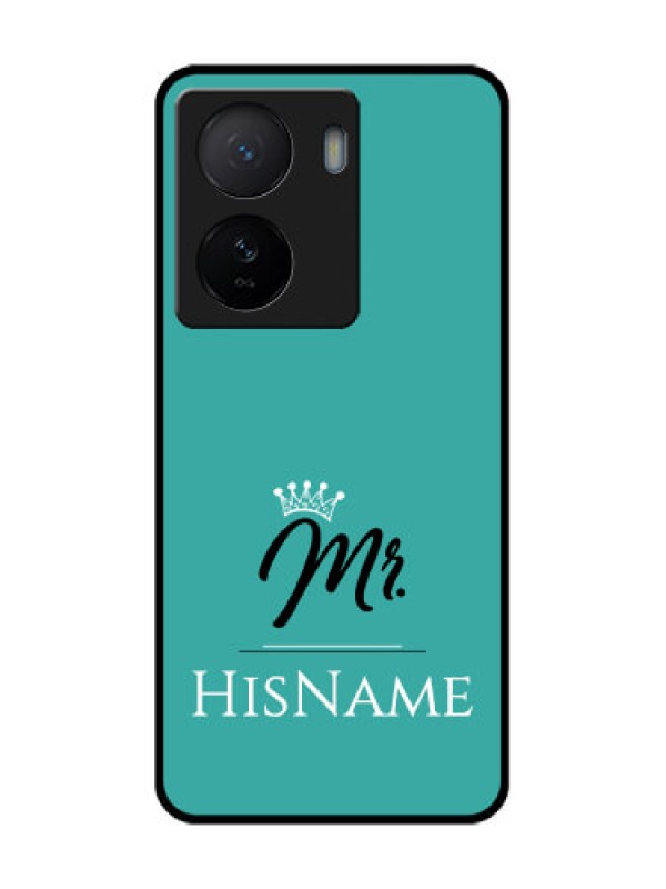 Custom iQOO Z7 5G Custom Metal Phone Case - Mr With Name Design