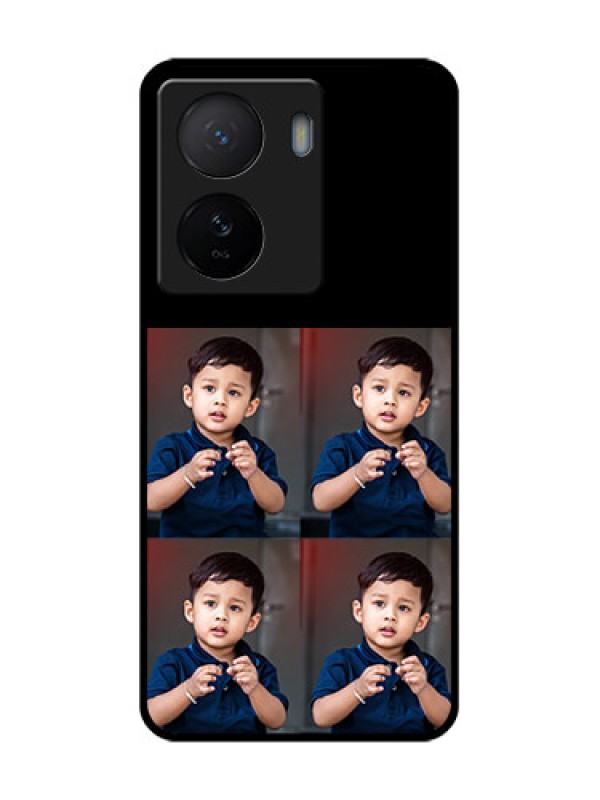 Custom iQOO Z7 5G Custom Metal Phone Case - 4 Image Holder Design