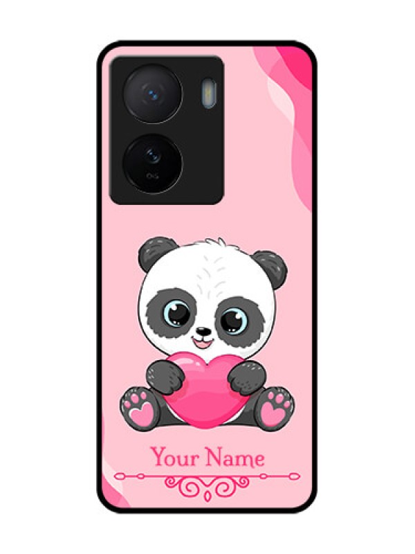 Custom iQOO Z7 5G Custom Metal Phone Case - Cute Panda Design