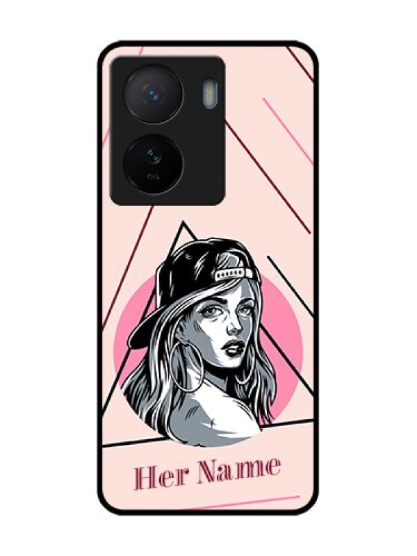 Custom iQOO Z7 5G Custom Metal Phone Case - Rockstar Girl Design