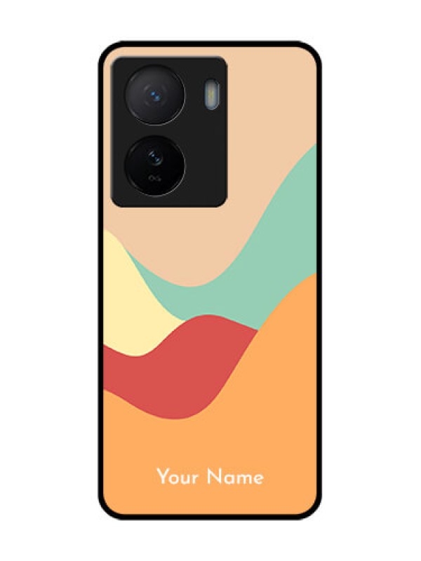 Custom iQOO Z7 5G Custom Metal Phone Case - Ocean Waves Multi - Colour Design