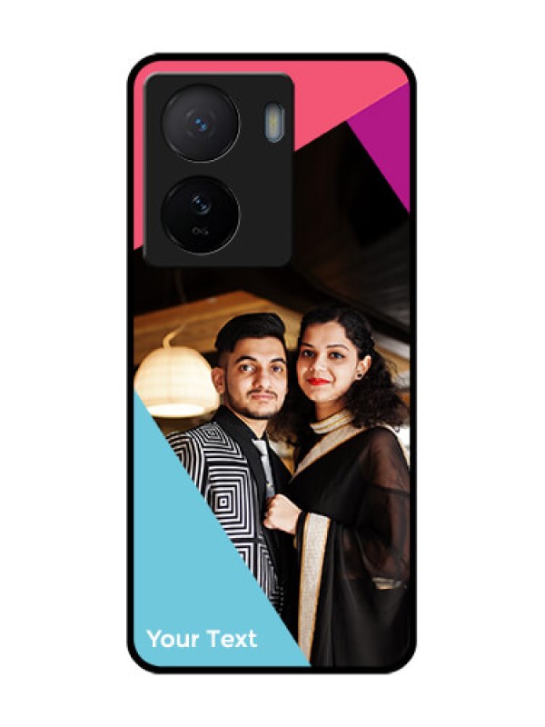 Custom iQOO Z7 5G Custom Metal Phone Case - Stacked Triple Colour Design