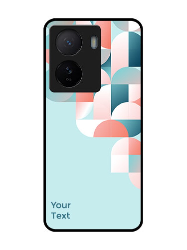 Custom iQOO Z7 5G Custom Metal Phone Case - Stylish Semi - Circle Pattern Design