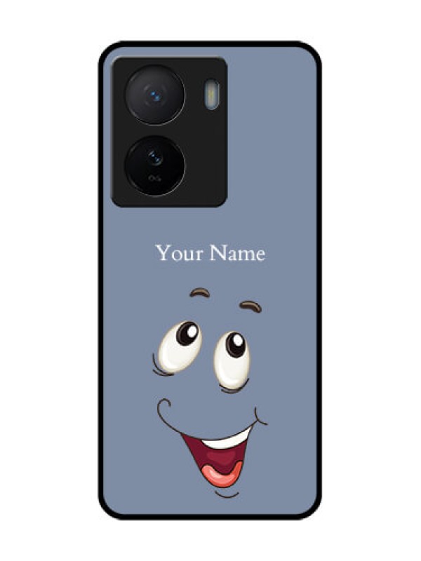 Custom iQOO Z7 5G Custom Metal Phone Case - Laughing Cartoon Face Design