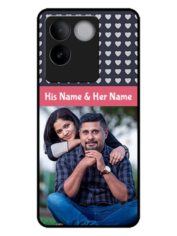 Custom iQOO Z7 Pro 5G Custom Metal Phone CaseLove Symbols Design