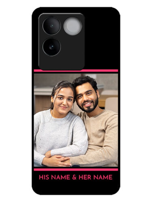 Custom iQOO Z7 Pro 5G Custom Metal Phone CaseWith Add Text Design