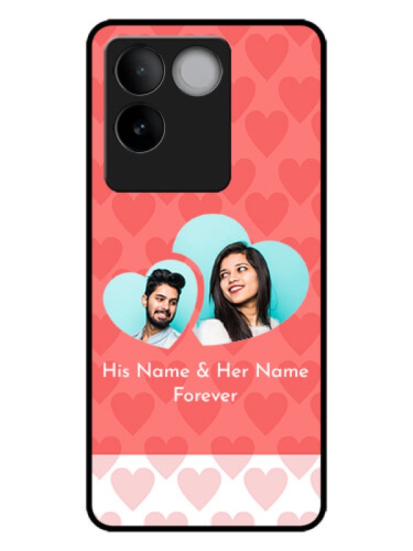 Custom iQOO Z7 Pro 5G Custom Metal Phone CaseCouple Pic Upload Design