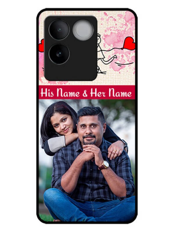 Custom iQOO Z7 Pro 5G Custom Metal Phone CaseYou And Me Case Design