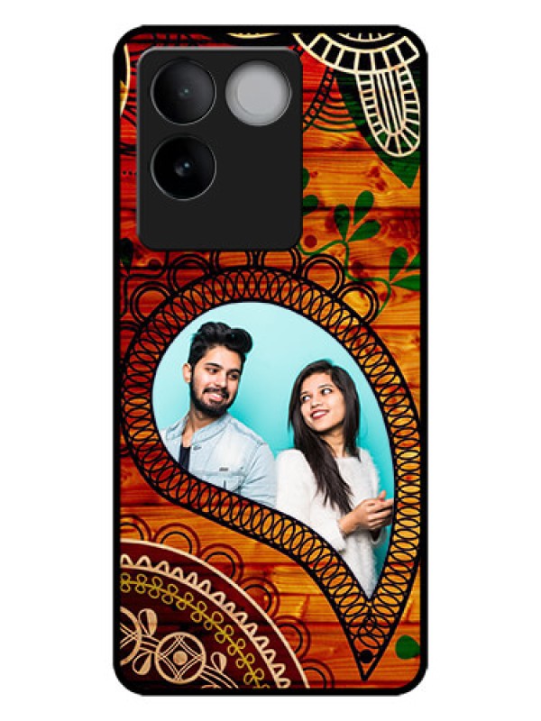 Custom iQOO Z7 Pro 5G Custom Metal Phone CaseAbstract Colorful Design