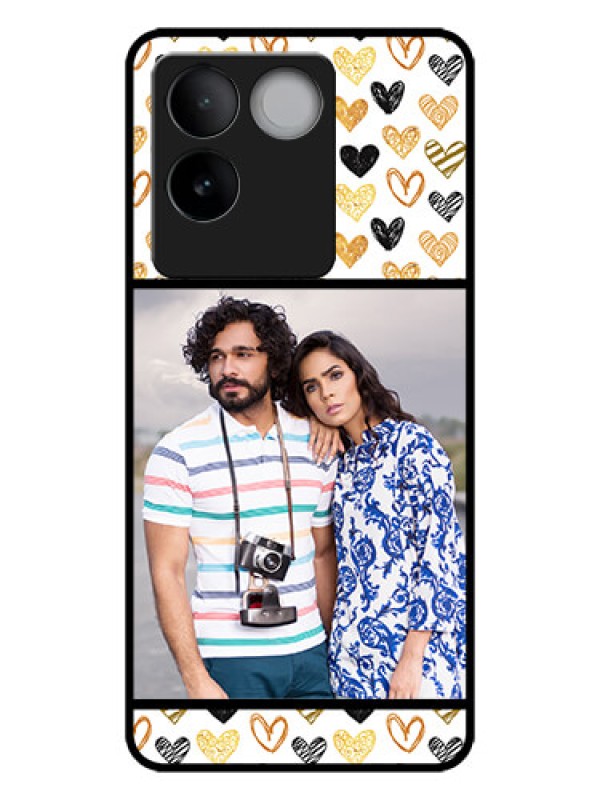 Custom iQOO Z7 Pro 5G Custom Metal Phone CaseLove Symbol Design