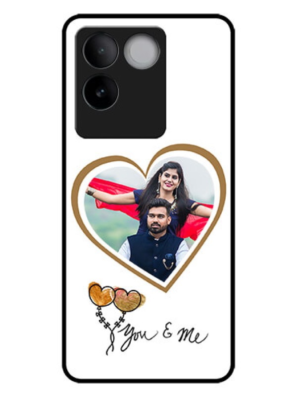 Custom iQOO Z7 Pro 5G Custom Metal Phone CaseYou and Me Design