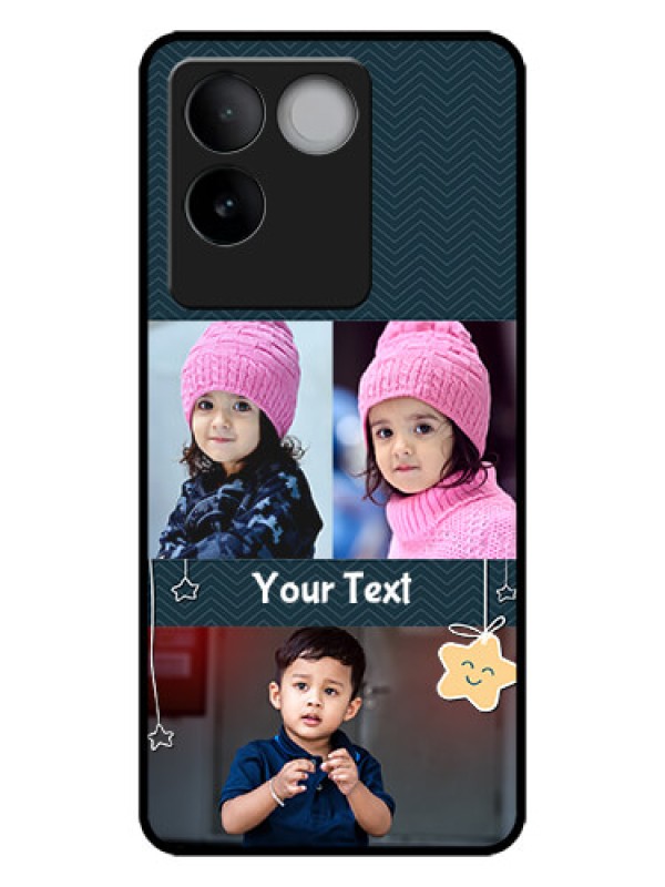 Custom iQOO Z7 Pro 5G Custom Metal Phone CaseHanging Stars Design