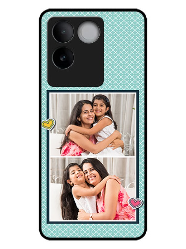 Custom iQOO Z7 Pro 5G Custom Metal Phone Case2 Image Holder With Pattern Design