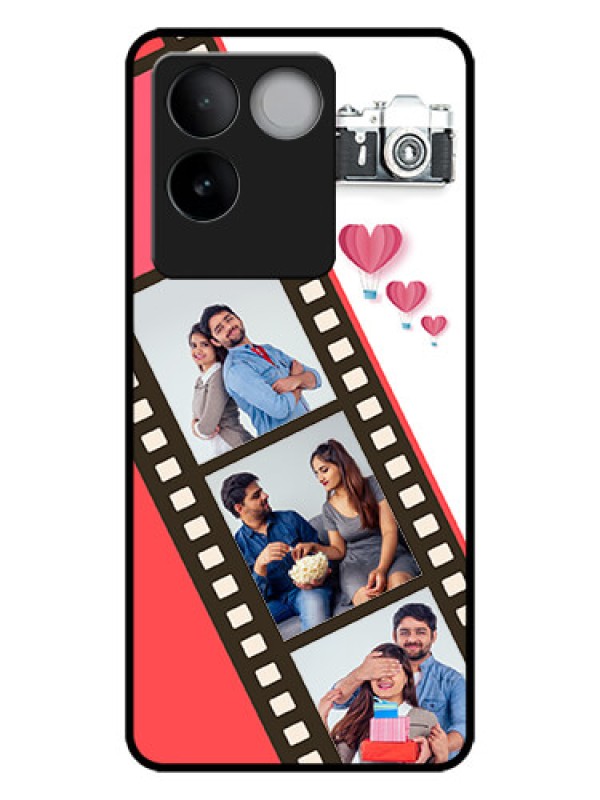 Custom iQOO Z7 Pro 5G Custom Metal Phone Case3 Image Holder With Film Reel