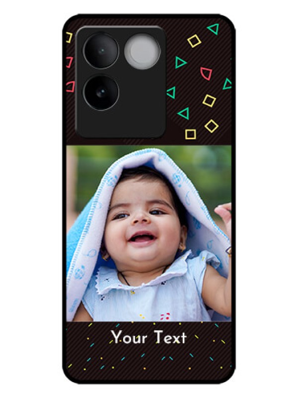 Custom iQOO Z7 Pro 5G Custom Metal Phone CaseWith Confetti Birthday Design