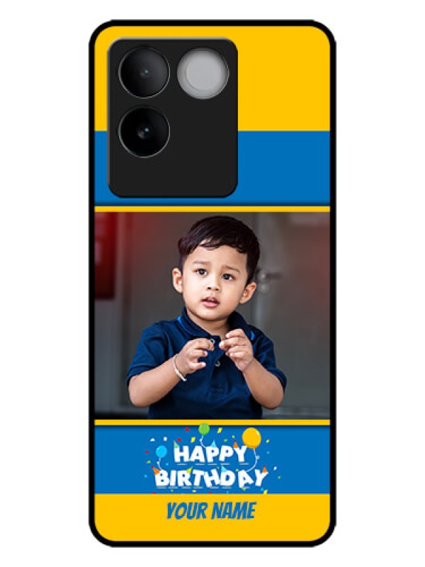 Custom iQOO Z7 Pro 5G Custom Metal Phone CaseBirthday Wishes Design