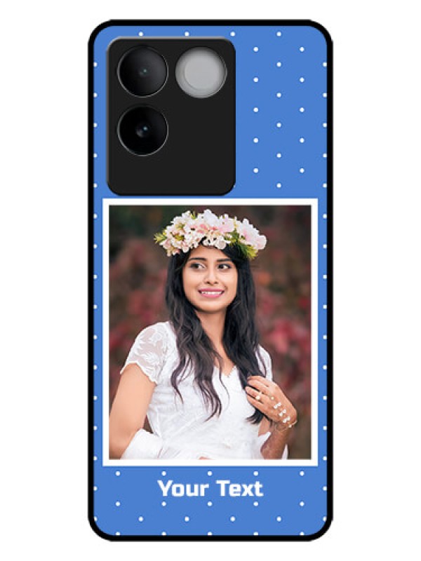 Custom iQOO Z7 Pro 5G Custom Metal Phone CasePolka Dots Design