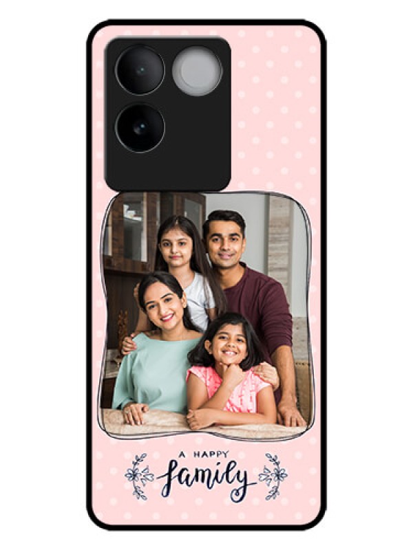 Custom iQOO Z7 Pro 5G Custom Metal Phone CaseFamily With Dots Design