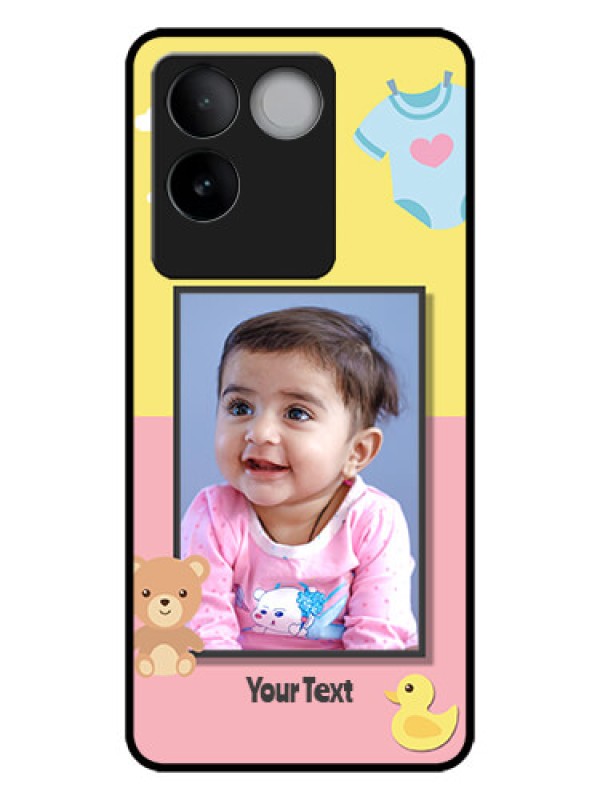 Custom iQOO Z7 Pro 5G Custom Metal Phone CaseKids 2 Color Design