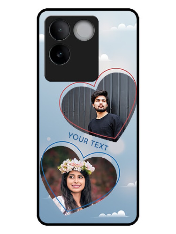 Custom iQOO Z7 Pro 5G Custom Metal Phone CaseBlue Color Couple Design