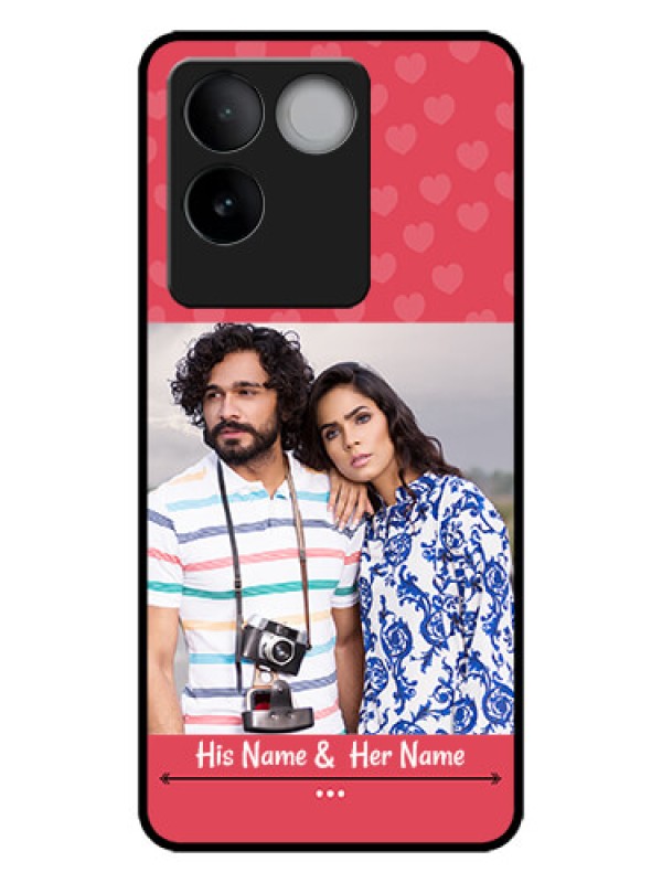 Custom iQOO Z7 Pro 5G Custom Metal Phone CaseSimple Love Design