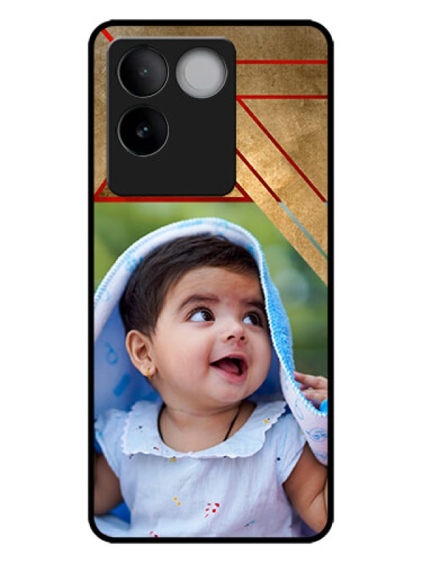 Custom iQOO Z7 Pro 5G Custom Metal Phone CaseGradient Abstract Texture Design