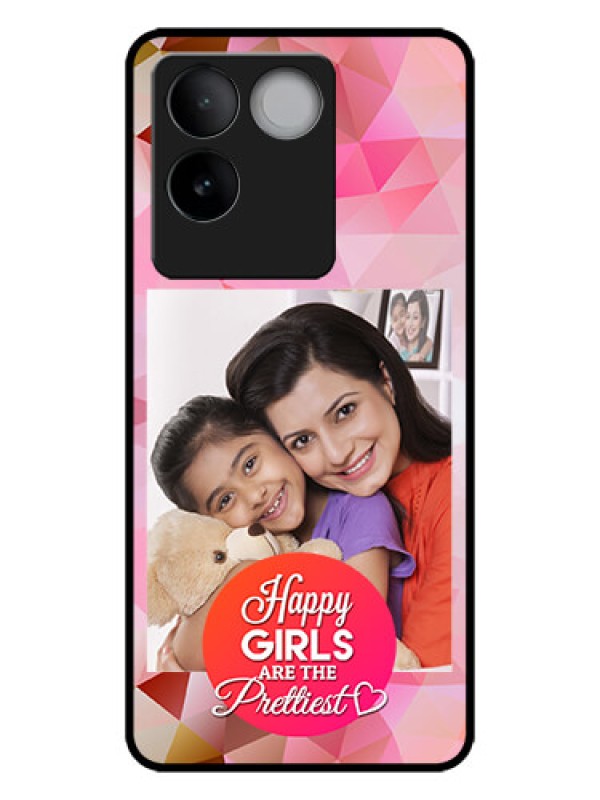 Custom iQOO Z7 Pro 5G Custom Metal Phone CaseAbstract Triangle Design