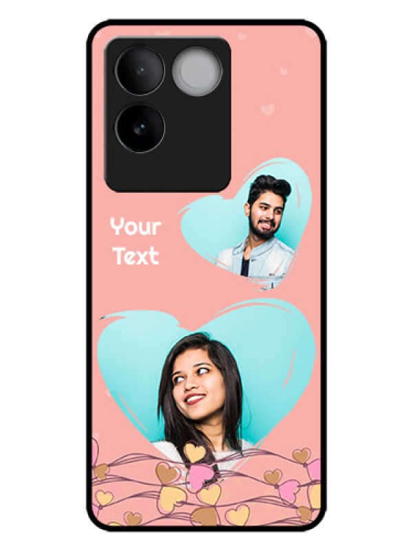 Custom iQOO Z7 Pro 5G Custom Metal Phone CaseLove Doodle Design