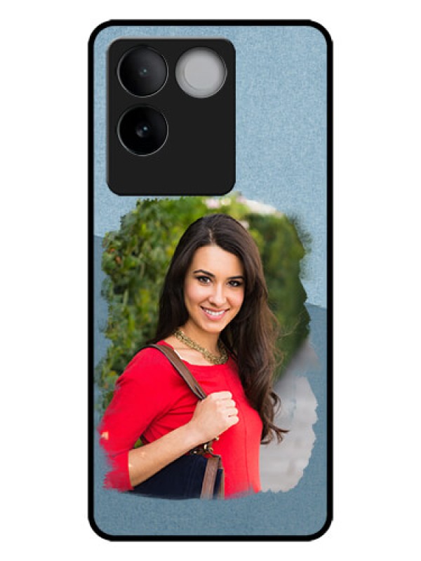 Custom iQOO Z7 Pro 5G Custom Metal Phone CaseGrunge Line Art Design