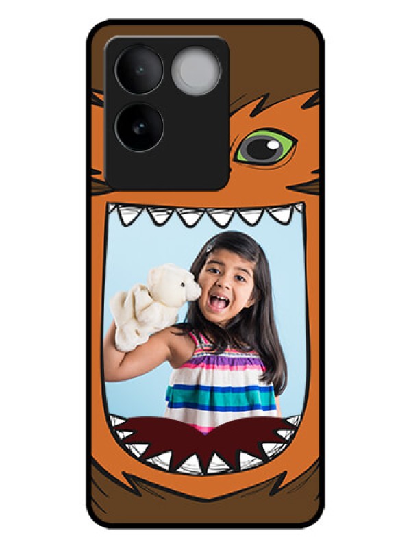 Custom iQOO Z7 Pro 5G Custom Metal Phone CaseOwl Monster Back Case Design