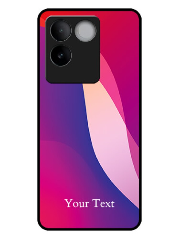 Custom iQOO Z7 Pro 5G Custom Metal Phone CaseDigital Abstract Overlap Design