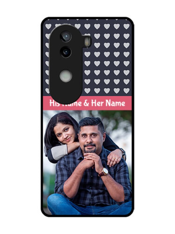 Custom iQOO Z9s 5G Custom Metal Phone Case - Love Symbols Design