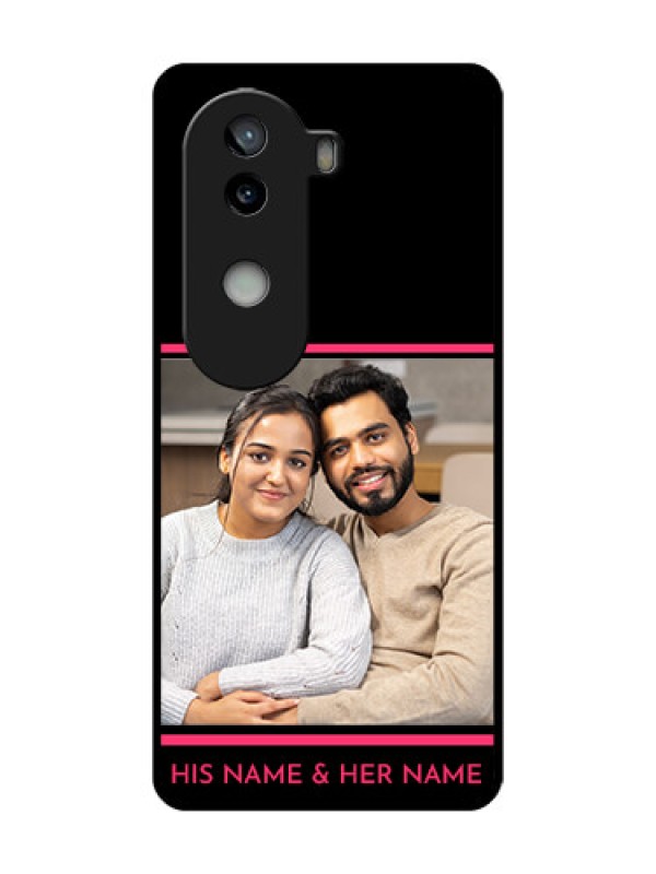 Custom iQOO Z9s 5G Custom Metal Phone Case - With Add Text Design