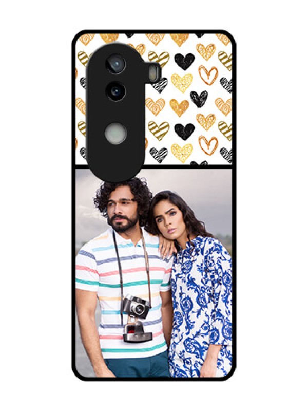 Custom iQOO Z9s 5G Custom Metal Phone Case - Love Symbol Design