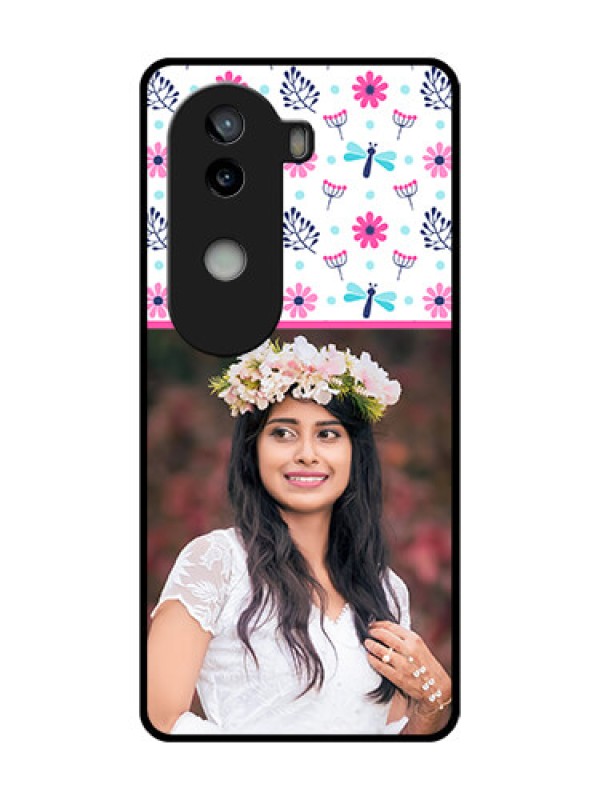 Custom iQOO Z9s 5G Custom Metal Phone Case - Colorful Flower Design