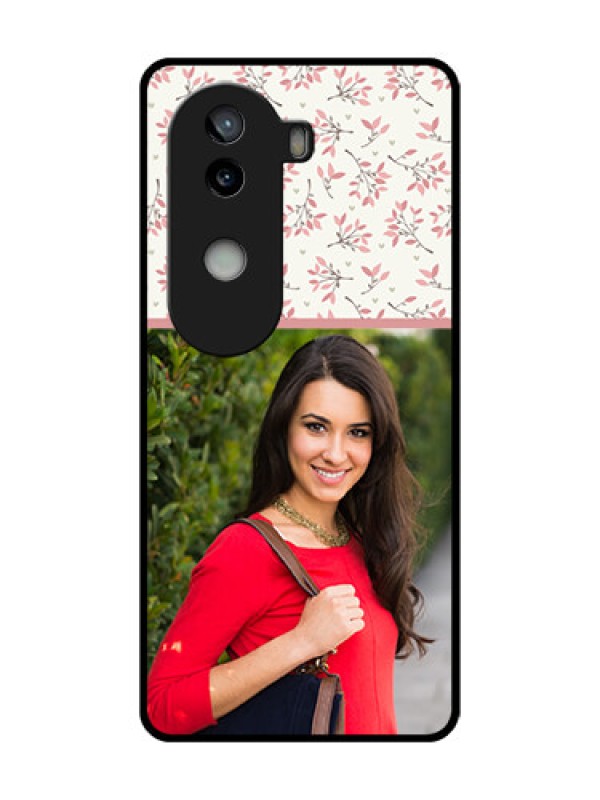 Custom iQOO Z9s 5G Custom Metal Phone Case - Stunning Floral Design