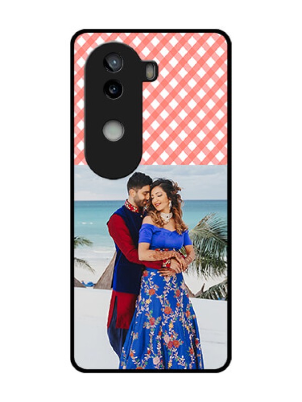 Custom iQOO Z9s 5G Custom Metal Phone Case - Pink Pattern Design