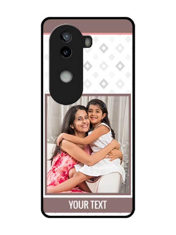 Custom iQOO Z9s 5G Custom Metal Phone Case - Simple Diamond Design