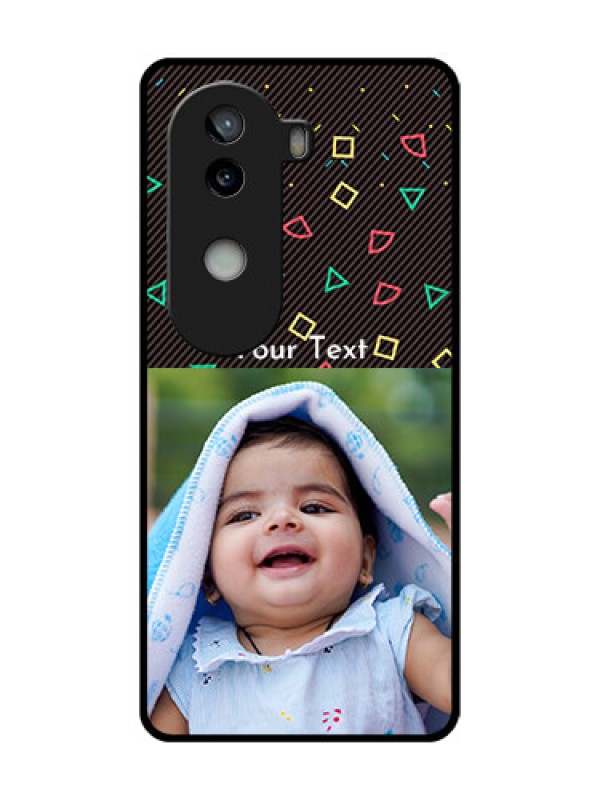 Custom iQOO Z9s 5G Custom Metal Phone Case - With Confetti Birthday Design
